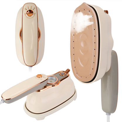 1Pc 1200W Foldable Handheld Clothes Iron Steamer With Wet Dry Ironing Mode Portable Garment Steamer Travel Clothing Wrinkles Remover With Temperature Display