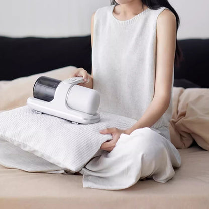 Portable Vacuum Powerful Bed Vacuum Cleaner Rechargeable Portable Vacuum For Pet Hair Carpets Floors Blue Household Cleaning Supplies