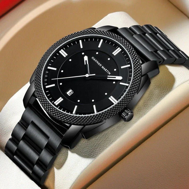 Men's Classic Stainless Steel Watch – Waterproof, Luxury Design