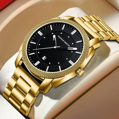 Men's Classic Stainless Steel Watch – Waterproof, Luxury Design